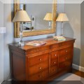 F46. Nine-drawer dresser. 37&rdquo;h x 63&rdquo;w x 21&rdquo;d 
